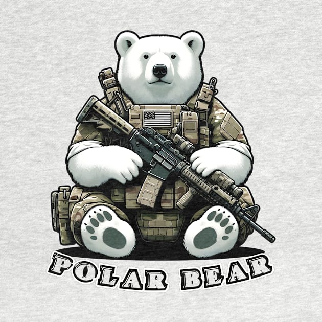 Tactical Polar Bear by Rawlifegraphic